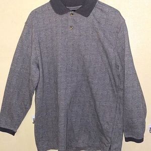 Men’s Large Vintage George Collared Long Sleeve Shirt